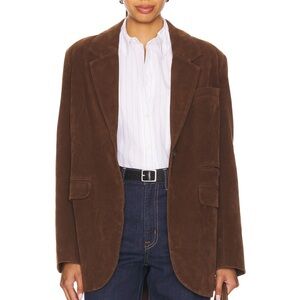 Free People Brown Suede Blazer